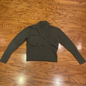 Mossimo Women’s XXL Olive Green Cowel Neck Sweater